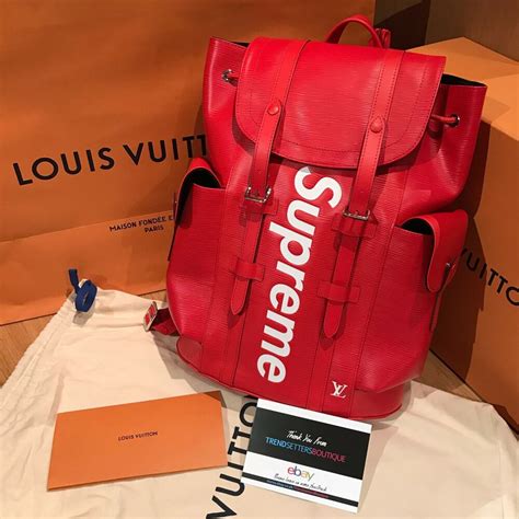 red supreme louis vuitton bag|louis vuitton x supreme cartera.